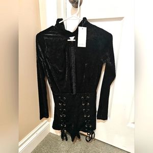 NWT VELVET ROMPER